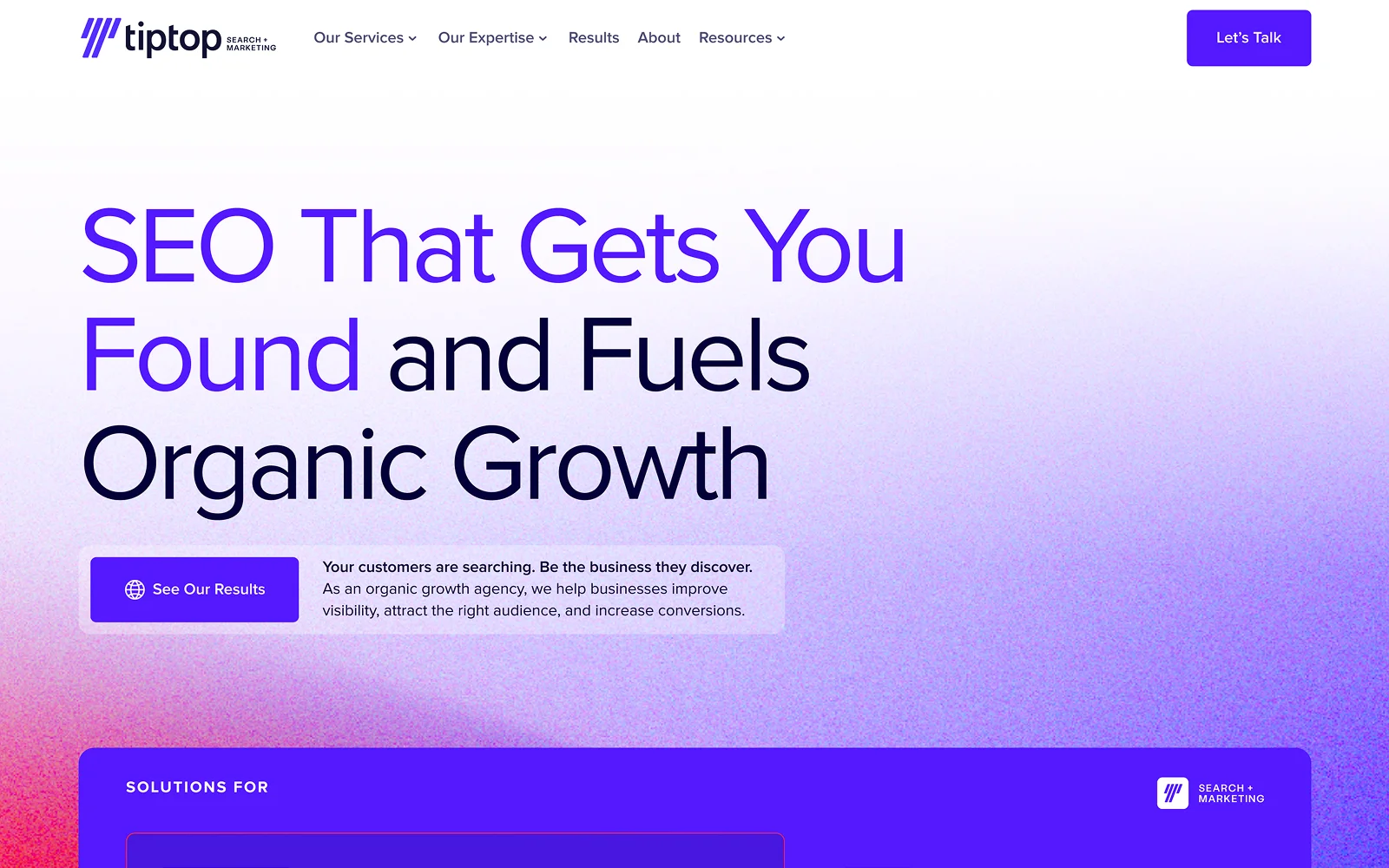 Tiptop Search & Marketing Project